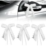 Lot de 30 d�coration voiture mariage noeud decoration mariage pour f�tes mariages noeud cadeau pour emballer ...