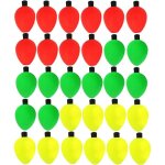 Lot de 30 flotteurs de p�che en mousse. indicateurs de touche pour truite poisson - chat eau douce et ...