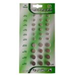 Lot de 30 piles bouton plates alkaline 15v compatibles ag1 - ag3 - ag4 - ag10 - ag12 - ag13 - yuan yuan ...