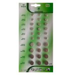 Lot de 30 piles bouton plates alkaline compatibles ag13 / ag12 / ag10 / ag4 / ag3 / ag1 15v - visiodirect ...