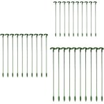Lot de 30 tuteurs pour plantes de jardin tiges simples tuteurs pour fleurs orchide pivoine lys rose