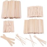 Lot de 300 spatules bois pour cire - 4 tailles - jetables - pour �pilation