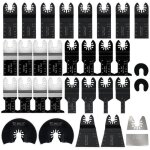 Lot 31 lames scie oscillante accessoires multi - outil coupe clous carrelage bois compatible bosch dewalt ...