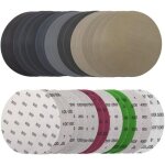 Lot 36 disques ponçage 125mm humidité / sec grains 800 - 5000 label Lot 36 disques ponçage 125mm humidité / sec grains 800 - 5000 label