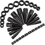 Lot de 36 écarteurs doreille en acrylique de 10 à 20 mm et écarteurs en silicone rigide boucle d oreille ... Lot de 36 écarteurs doreille en acrylique de 10 à 20 mm et écarteurs en silicone rigide boucle d oreille ...
