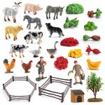 Lot de 36 jouets danimaux de la ferme pour enfants jeu ducatif et apprentissage figurines de ferme jouets ...