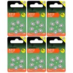 Lot de 36 piles bouton zinc air type a312 / 312 145v pour appareils auditifs compatibles pr41 - visiodirect ...