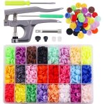 Lot de 360 boutons pression en plastique avec pince pour couture de vêtements bavoirs manteau de pluie ... Lot de 360 boutons pression en plastique avec pince pour couture de vêtements bavoirs manteau de pluie ...