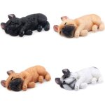 Lot de 4 aimants 3d bouledogue franais pour rfrigrateur dcoration de cuisine tableau blanc carte