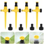 Lot de 4 arroseurs automatiques 360° - asperseur darrosage réglable avec brumisateur - système dirrigation ... Lot de 4 arroseurs automatiques 360° - asperseur darrosage réglable avec brumisateur - système dirrigation ...
