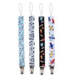 Lot de 4 attache - t�tines en coton pour b�b� (5)