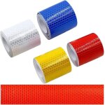 Lot de 4 bandes réfléchissantes autocollantes autocollant réfléchissant avertissement de sécurité ruban ... Lot de 4 bandes réfléchissantes autocollantes autocollant réfléchissant avertissement de sécurité ruban ...