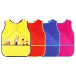 Lot de 4 blouses dart sans manches pour enfants avec 3 poches ? tablier de peinture impermable pour ...