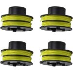 Lot de 4 bobines de fil pour dbroussailleuse - aqsacokiya - ryobi rac118 rlt3525s - remplacements bobine ...