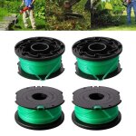 Lot de 4 bobines de rechange pour tondeuse black + decker gl7033 gl8033 gl9035 4 x 6 m de cordon en nylon ...