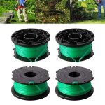 Lot de 4 bobines de rechange pour tondeuse black + decker gl7033 gl8033 gl9035 4 x 6 m de cordon en nylon ...