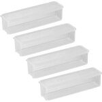 Lot de 4 bo�tes � p�tes transparentes et herm�tiques pour conserver les fruits et l�gumes au r�frig�rateur ...