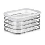 Lot de 4 bo�tes rangement frigo charcuterie s�par�escouvercle label