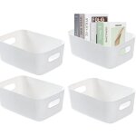 Lot de 4 boîtes de rangement boîte de rangement en plastique boîte dorganisation multifonctionnelle convient ... Lot de 4 boîtes de rangement boîte de rangement en plastique boîte dorganisation multifonctionnelle convient ...