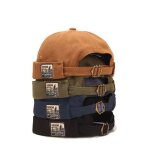 Lot de 4 bonnetbonnet bob homme femme marin rtro en coton avec bord roulcasquette sans visire roul ...