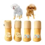 Lot de 4 bottes impermables pour chiens idales pour la neige et la pluie pour chiens de petite et moyenne ...