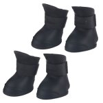 Lot de 4 bottes imperméables en silicone pour chien de compagnie chaussures de protection antidérapantes ... Lot de 4 bottes imperméables en silicone pour chien de compagnie chaussures de protection antidérapantes ...