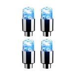 Lot de 4 bouchons de valve de pneu avec lumi�res led pour voiture moto cyclisme roue lanterne rayons ...