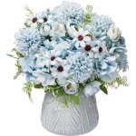 Lot de 4 bouquets de pivoines artificielles en soie bouquet dhortensias arrangement de fleurs artificielles ...