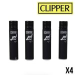 Lot 4 briquets clipper jet rechargeable gaz - soft doux all black noir chalumeau tempète réglable + 1 ... Lot 4 briquets clipper jet rechargeable gaz - soft doux all black noir chalumeau tempète réglable + 1 ...