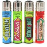 Lot de 4 briquets clipper vintage summer