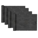 Lot de 4 brise - vue clture de jardin et balcon couverture de protection contre le vent et le soleil ...