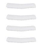 Lot de 4 brosses de rechange professionnelles en microfibre pour lave - vitres pour manche dextension ...