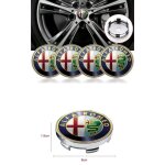 ?lot de 4 cabochons de roue alfa romeo 60mm dor�s ? enjoliveurs de moyeu �l�gants pour jantes?