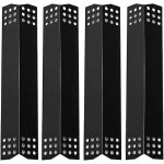 Lot de 4 cache - brûleurs de 37 cm en acier porcelaine pour barbecue à gazplaque chauffante pour burnhard ... Lot de 4 cache - brûleurs de 37 cm en acier porcelaine pour barbecue à gazplaque chauffante pour burnhard ...