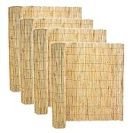 Lot de 4 canisse en bambou brise vue clture de jardin dcorative extrieur pour jardin et terrasse - ...