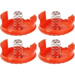 Lot de 4 capuchons de bobine + 4 pièces de rechange pour ressorts compatibles avec les coupe - bordures ... Lot de 4 capuchons de bobine + 4 pièces de rechange pour ressorts compatibles avec les coupe - bordures ...