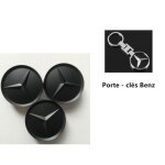 Lot de 4 centre de roue cache moyeu rouge remplacement pour mercedes benz 65mm ( noir) Lot de 4 centre de roue cache moyeu rouge remplacement pour mercedes benz 65mm ( noir)