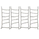 Lot de 4 chanes  neige en mtal antidrapantes pour pneus de roues rc mn86 1 / 12 rc crawler