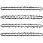 Lot de 4 chanes de trononneuse pour guide chane de 18 (45 cm) 13 mm 64 maillons dentranement