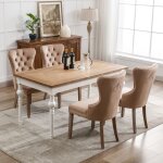 Lot de 4 chaises de salle � manger en velours - chaises de cuisine mordern - chaises de salon rembourr�e ...