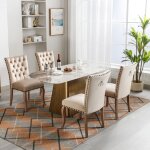 Lot de 4 chaisess de salle  manger - chaises de cuisine - style classique - chaises salon rembourre ...