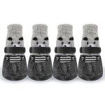 Lot de 4 chaussettes antid�rapantes et imperm�ables pour animaux protection des pattes en ext�rieur.
