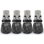 Lot de 4 chaussettes antidrapantes et impermables pour animaux protection des pattes en extrieur