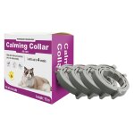 Lot de 4 colliers anti - insectes - colliers apaisants - colliers réglables pour chats et chiens - gris ... Lot de 4 colliers anti - insectes - colliers apaisants - colliers réglables pour chats et chiens - gris ...