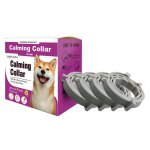 Lot de 4 colliers anti - insectes - colliers apaisants - colliers rglables pour chats et chiens - gris ...