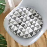 Lot de 4 coussin de chaise coussins de sige 40x40cm ronde epais galette de chaise ronde rembourr coussin ...