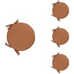 Lot de 4 coussin rond galette de chaise ronde pour table et chaise de salle à manger avec cordon de serrage ... Lot de 4 coussin rond galette de chaise ronde pour table et chaise de salle à manger avec cordon de serrage ...