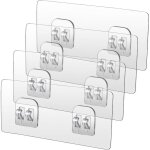 Lot de 4 crochets adh�sifs de rechange solides pour �tag�re de douche crochets muraux douche porte - ...