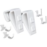 Lot de 4 crochets de serrage pour fentre avec adaptateur pour tringles  rideaux et tringles de vitrage ...