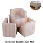 Lot de 4 Élévateurs de meubles rehausseurs de meubles en bois lit de bureau riser meubles pieds de levage ... Lot de 4 Élévateurs de meubles rehausseurs de meubles en bois lit de bureau riser meubles pieds de levage ...